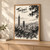 Taipei skyline from Elephant Mountain full-bleed print styled in Light oak-console; frame and props not included