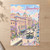 Johannesburg city view full-bleed print styled in Unframed sheet - corrected A-series; frame and props not included
