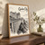 Chateau Frontenac from Dufferin Terrace full-bleed print styled in Original angled oak-console; frame and props not included