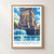 Indianapolis Soldiers and Sailors Monument bordered print styled in Front oak frame - corrected opening; frame and props not included