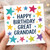 Happy Birthday Great Grandad Card - Colourful Stars Design, Bold Lettering | Birthday Card for Great Grandad