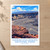 Hawaii Volcanoes Kilauea caldera overlook bordered print styled in Unframed sheet - corrected A-series; frame and props not included
