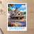 Dunster Yarn Market bordered print styled in Unframed sheet - corrected A-series; frame and props not included