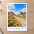 Scotts Bluff from the Oregon Trail bordered print styled in Unframed sheet - corrected A-series; frame and props not included