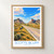 Scotts Bluff from the Oregon Trail bordered print styled in Front oak frame - corrected opening; frame and props not included