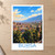 Bursa city view bordered print styled in Unframed sheet - corrected A-series; frame and props not included
