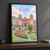 Cusco Plaza de Armas cathedral full-bleed print styled in Black frame / charcoal wall; frame and props not included