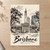 Brisbane city view full-bleed print styled in Unframed sheet - corrected A-series; frame and props not included