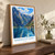 Naeroyfjord from Gudvangen bordered print styled in Original angled oak-console; frame and props not included