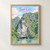 Ninh Binh Tam Coc river karsts full-bleed print styled in Front oak frame - corrected opening; frame and props not included