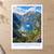 Geirangerfjord from Flydalsjuvet bordered print styled in Unframed sheet - corrected A-series; frame and props not included