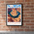 Horseshoe Bend overlook bordered print styled in Black frame / exposed brick; frame and props not included
