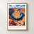 Horseshoe Bend overlook bordered print styled in Front oak frame - corrected opening; frame and props not included