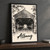 Albany Covered Bridge full-bleed print styled in Black frame / charcoal wall; frame and props not included