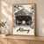 Albany Covered Bridge full-bleed print styled in Light oak-console; frame and props not included