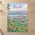 Bamako city view full-bleed print styled in Unframed sheet - corrected A-series; frame and props not included