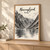 Naeroyfjord from Gudvangen full-bleed print styled in Light oak-console; frame and props not included