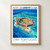 Dry Tortugas Fort Jefferson bordered print styled in Front oak frame - corrected opening; frame and props not included