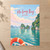 Ha Long Bay limestone islands full-bleed print styled in Unframed sheet - corrected A-series; frame and props not included