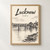 Lucknow city view full-bleed print styled in Front oak frame - corrected opening; frame and props not included