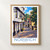 Norwich Elm Hill bordered print styled in Front oak frame - corrected opening; frame and props not included