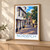 Norwich Elm Hill bordered print styled in Light oak-console; frame and props not included