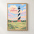 Cape Hatteras Lighthouse full-bleed print styled in Front oak frame - corrected opening; frame and props not included