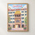 Innsbruck Golden Roof full-bleed print styled in Front oak frame - corrected opening; frame and props not included