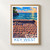 Key West Southernmost Point bordered print styled in Front oak frame - corrected opening; frame and props not included