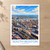 South Boston city view bordered print styled in Unframed sheet - corrected A-series; frame and props not included