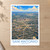 San Antonio city view bordered print styled in Unframed sheet - corrected A-series; frame and props not included