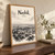 Nashik city view full-bleed print styled in Original angled oak-console; frame and props not included