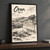 Oran city view full-bleed print styled in Black frame / charcoal wall; frame and props not included