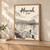 Howrah city view full-bleed print styled in Light oak-console; frame and props not included