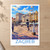 Zagreb city view bordered print styled in Unframed sheet - corrected A-series; frame and props not included