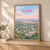 Nashik city view full-bleed print styled in Light oak-console; frame and props not included