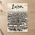 Lu’an city view full-bleed print styled in Unframed sheet - corrected A-series; frame and props not included