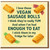 Funny Vegan Sausage Rolls Rhyme Birthday Card - Foodie Humour Poem, Fridge For Later - For Vegan Friend, Him or Her