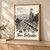 San Salvador city view full-bleed print styled in Light oak-console; frame and props not included