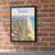 Kozhikode city view full-bleed print styled in Black frame / exposed brick; frame and props not included