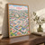 Odesa city view full-bleed print styled in Original angled oak-console; frame and props not included