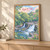Aysgarth Falls middle falls full-bleed print styled in Light oak-console; frame and props not included