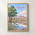 Kassala city view full-bleed print styled in Front oak frame - corrected opening; frame and props not included