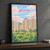 Ulhasnagar city view full-bleed print styled in Black frame / charcoal wall; frame and props not included