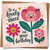 Niece Birthday Card - To a Lovely Niece on Your Birthday - Cute Floral and Ladybird Design - 145mm x 145mm Square Greeting Card, Includes Kraft Envelope