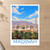 Madinah city view bordered print styled in Unframed sheet - corrected A-series; frame and props not included