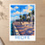 Recife city view bordered print styled in Unframed sheet - corrected A-series; frame and props not included