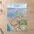 İzmir city view full-bleed print styled in Unframed sheet - corrected A-series; frame and props not included