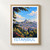 Istanbul city view bordered print styled in Front oak frame - corrected opening; frame and props not included