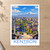 Kentron city view bordered print styled in Unframed sheet - corrected A-series; frame and props not included